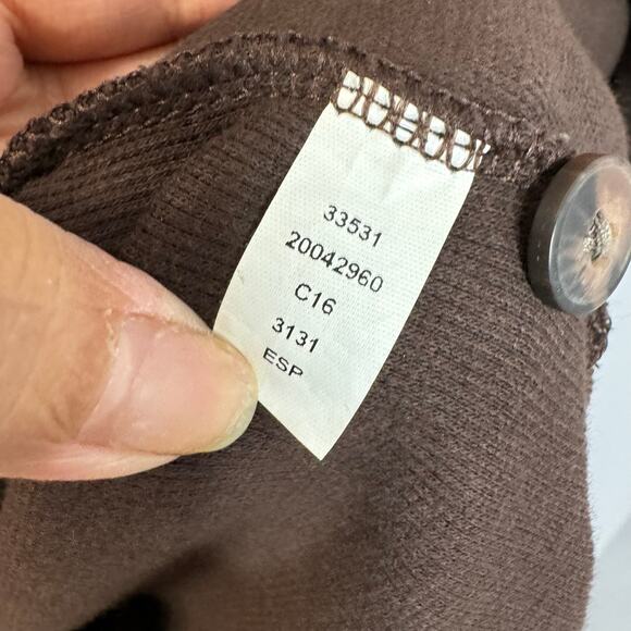 Duluth Trading Men's Longtail T Waffle Henley Long Sleeve Brown Large - Picture 10 of 11